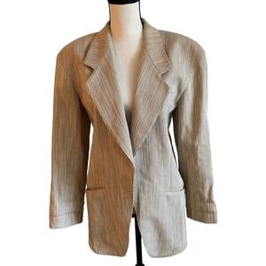 - escada wool pinstriped blazer